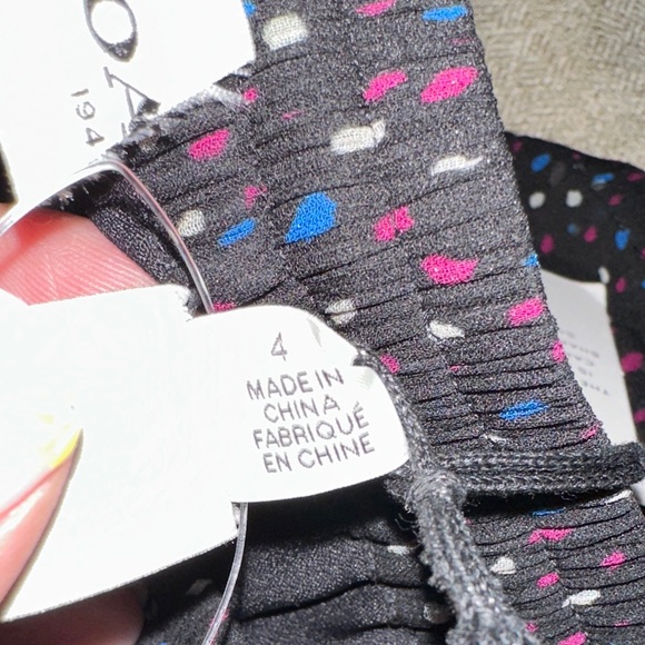 Coach Black Skirt with Multicolor Dots - Picture 8 of 8